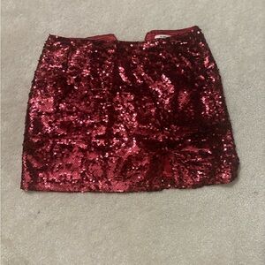 Miami Sparkling Ruby Mini Skirt